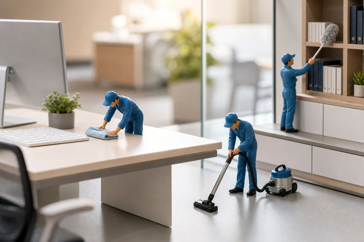 Commercial Cleaning miniature cleaning scene